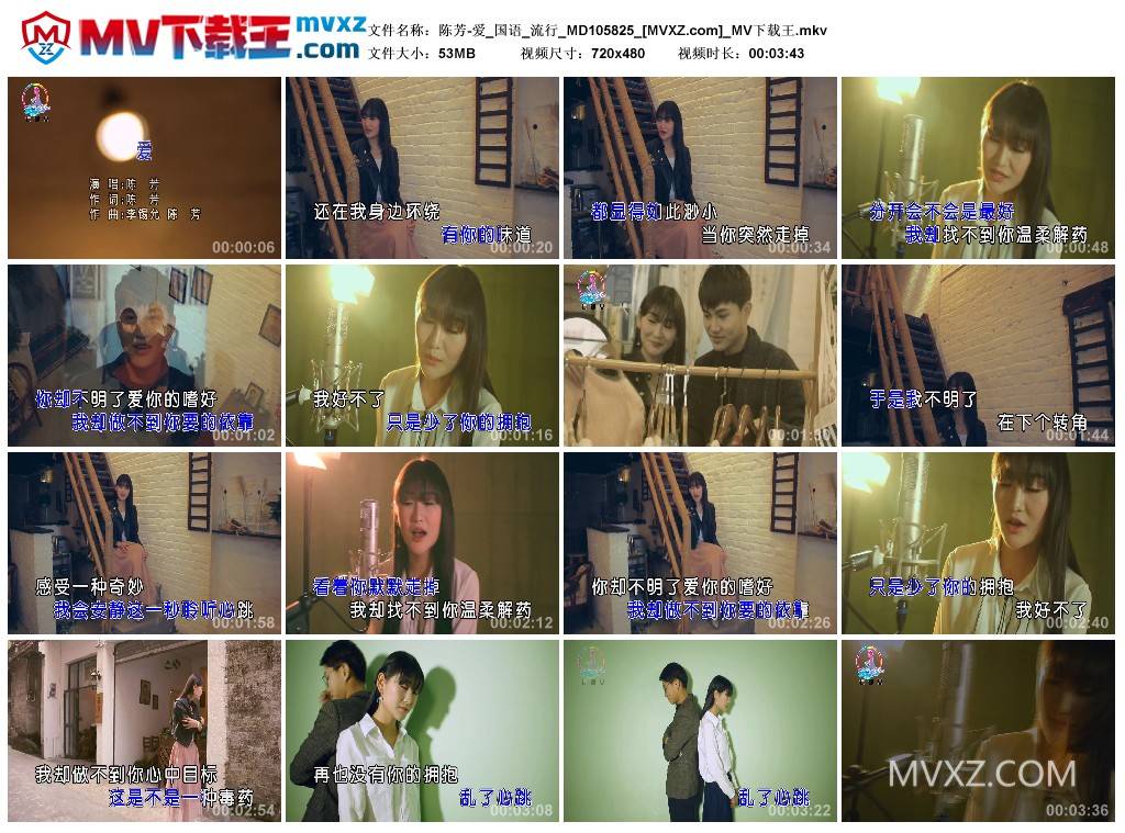 陈芳-爱_国语_流行_MD105825